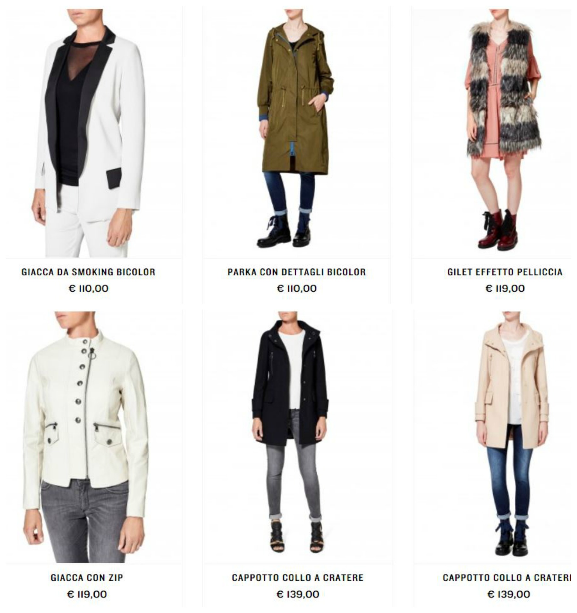 Parka Giacche e Cappotti Sisley autunno inverno 2017 2018