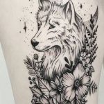 Tatuaggio Lupo da donna