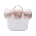 Bordo O Bag Mini Ecopelliccia Volpetta bianca inverno 2018 prezzo 50 euro