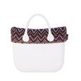 Bordo borsa O Bag Mini in tessuto fantasia Folk lines