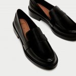Mocassino in pelle Zara inverno 2017 2018 prezzo 49 95 euro