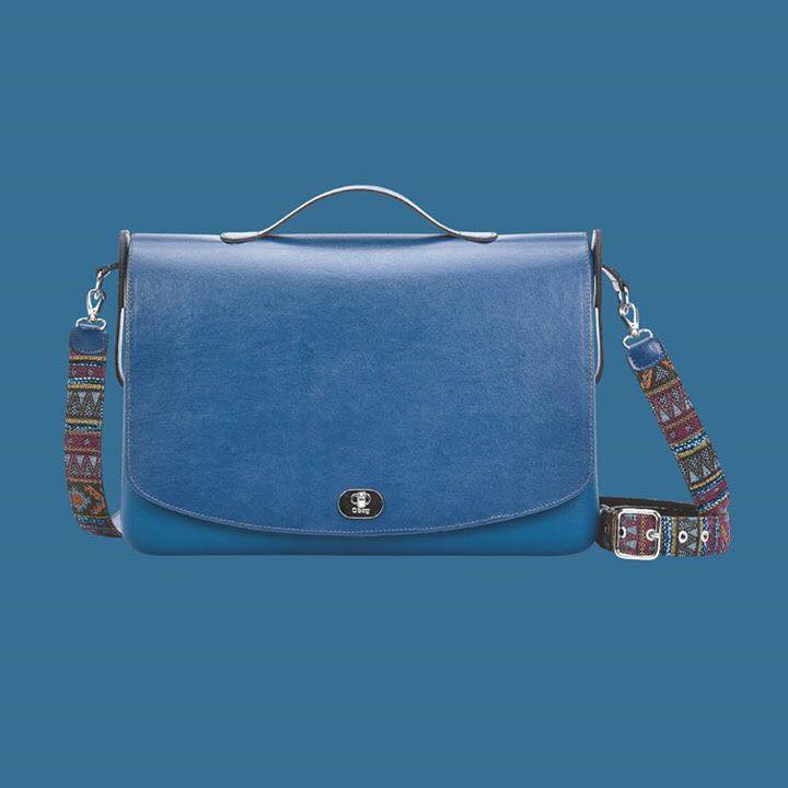 Nuova Borsa O Folder Mini con patta in ecopelle Ottanio inverno 2017 2018