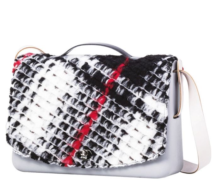 Nuova Patta O Folder Mini in tessuto Maxi check inverno 2017 2018