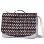 Nuova Patta O Folder Mini in tessuto jacquard blu avio inverno 2017 2018