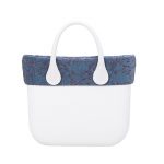 Nuovo Bordo O Bag Mini in velluto floreale blu avio inverno 2017 2018