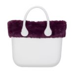 Nuovo bordo invernale O Bag Mini in ecopelliccia Melanzana