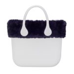 Nuovo bordo invernale O Bag Mini in ecopelliccia blu