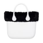 Nuovo bordo invernale O Bag Mini in ecopelliccia nera
