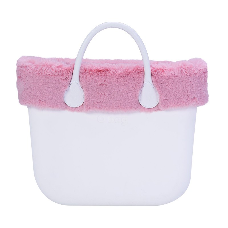 Nuovo bordo invernale O Bag Mini in ecopelliccia rosa