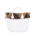 Nuovo bordo o bag MINI in ecopelliccia lapin spigato inverno 2017 2018 prezzo 50 euro