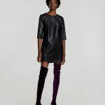 Stivale alto in velluto Zara inverno 2017 2018 prezzo 69 95 euro