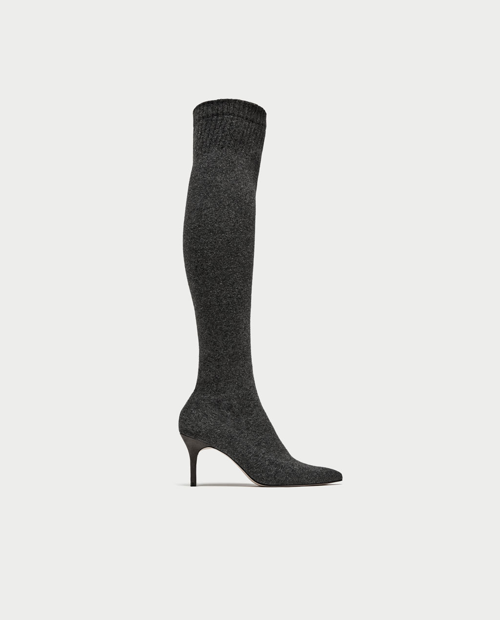 Stivale calzino Zara inverno 2017 2018 prezzo 59 95 euro