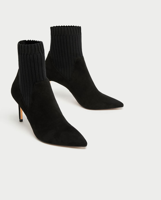 Stivaletto calzino Zara inverno 2017 2018