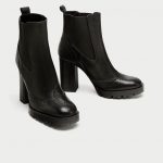 Stivaletto con tacco alto e suola in gomma Zara prezzo 89 95 euro