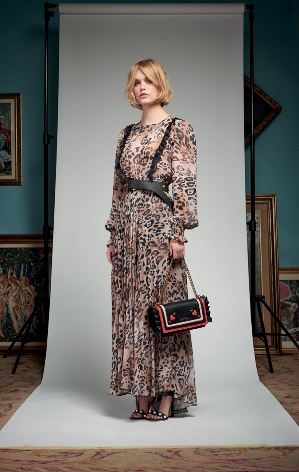 Abito animalier Denny Rose inverno 2017 2018