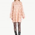 Abito corto con maniche lunghe in pizzo Twin Set inverno 2017 2018 prezzo 247 euro