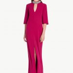 Abito lungo da cerimonia Twin Set collezione inverno 2017 2018 prezzo 290 euro