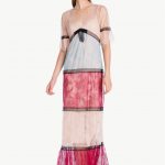 Abito lungo da cerimonia in pizzo Twin Set prezzo 350 euro