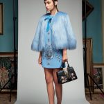 Abito tubino azzurro con strass Denny Rose