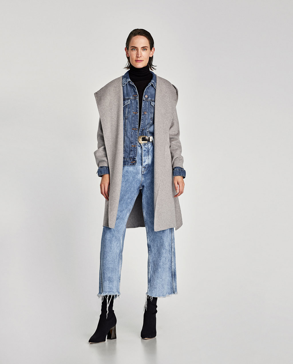 Cappotto con cappuccio Zara inverno 2017 2018