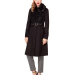 Cappotto con inserto in ecopelliccia Benetton inverno 2018 prezzo 149 euro