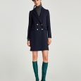 Cappotto doppiopetto ZARA inverno 2017 2018 prezzo 89 95 euro