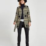 Cappotto jacquard Zara inverno 2017 2018 prezzo 79 95 euro