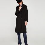 Cappotto lungo doppiopetto Zara inverno 2017 2018 prezzo 129 euro