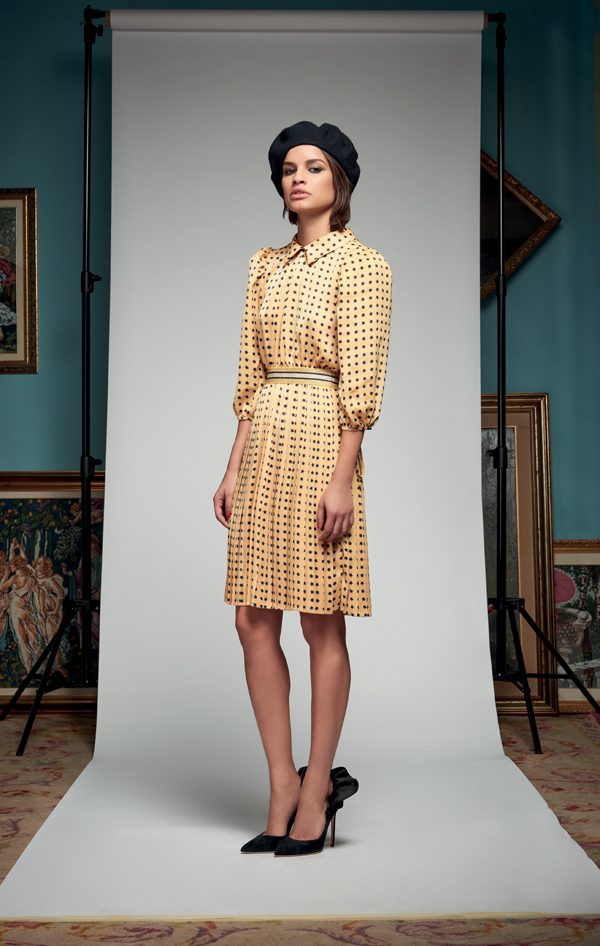 Denny Rose Abito con colletto collezione inverno 2017 2018