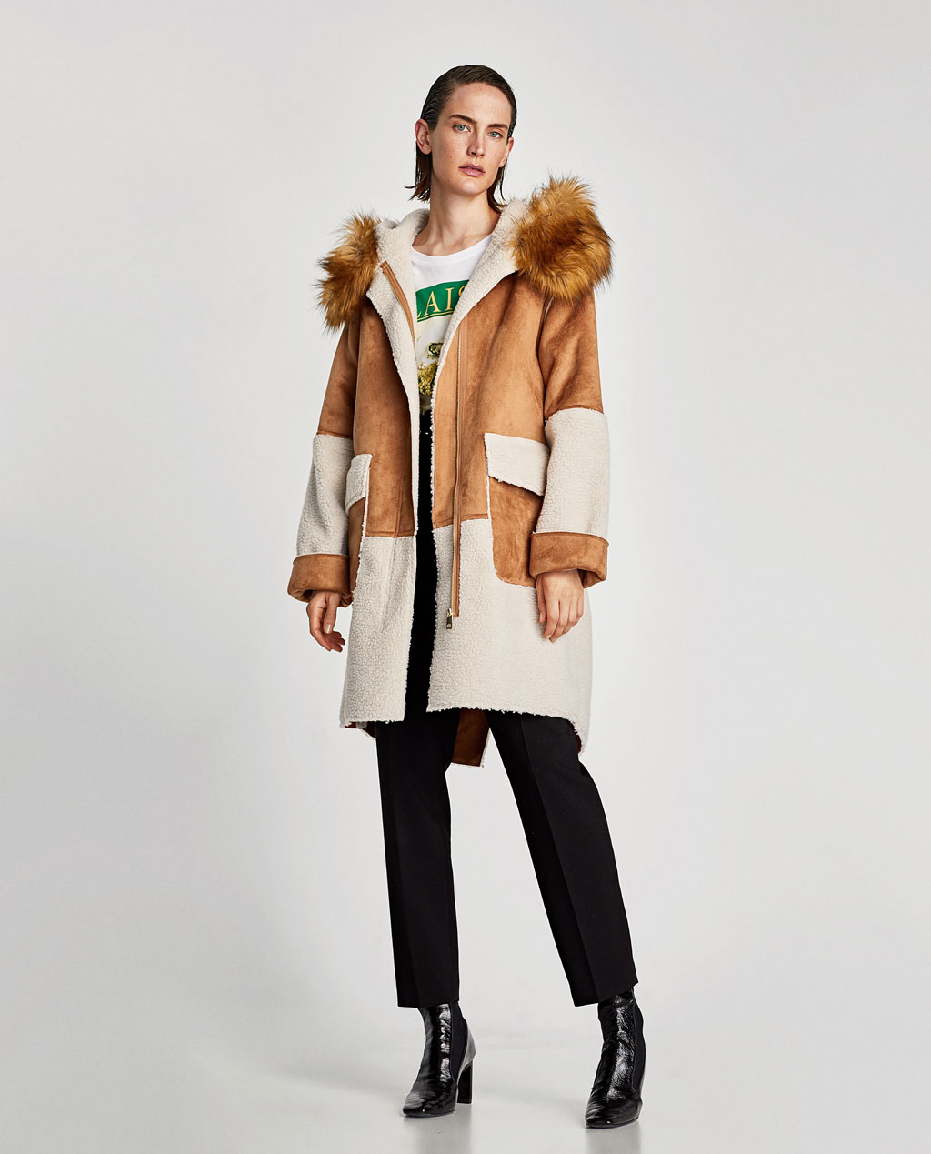 Eco montone con cappuccio Zara prezzo 79 95 euro