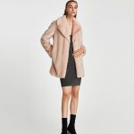 Eco pellicciotto Zara inverno 2017 2018 rosa nude prezzo 89 95 euro