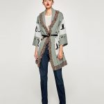 Giaccone jacquard con frange Zara prezzo 69 95 euro