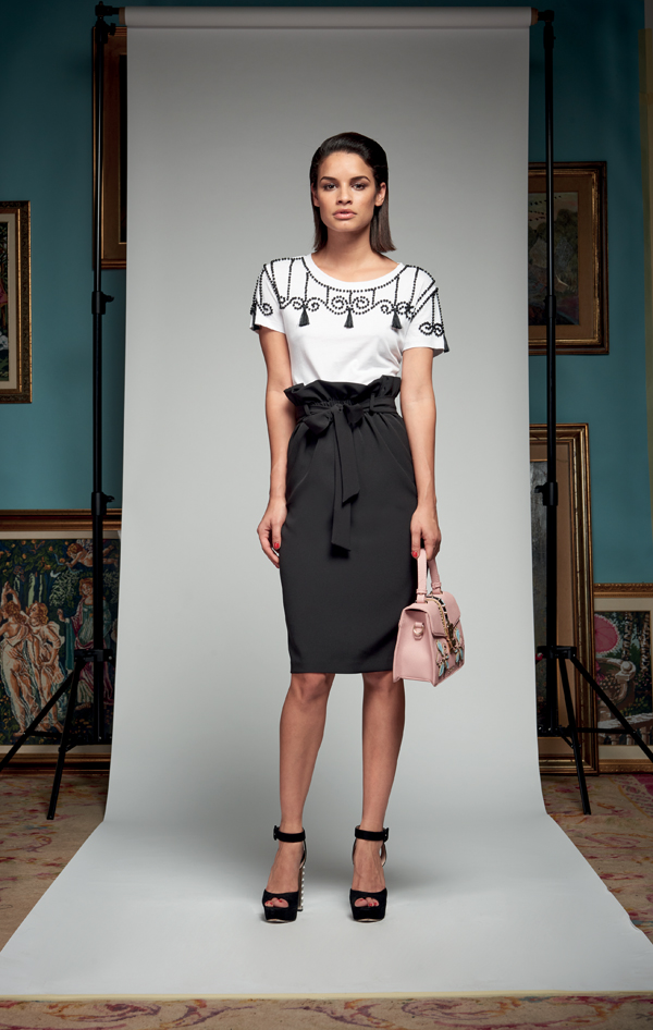 Gonna a vita alta Denny Rose lookbook inverno 2017 2018