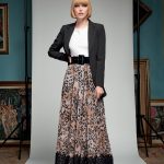 Gonna lunga animalier Denny Rose collezione inverno 2018