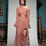 Maxi dress con spacco Denny Rose inverno 2017 2018