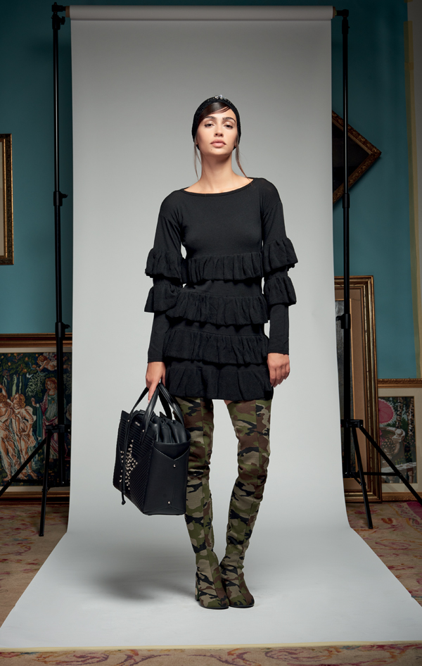 Mini dress a maniche lunghe Denny Rose