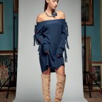 Vestitino con le spalle scoperte Denny Rose lookbook inverno 2017 2018