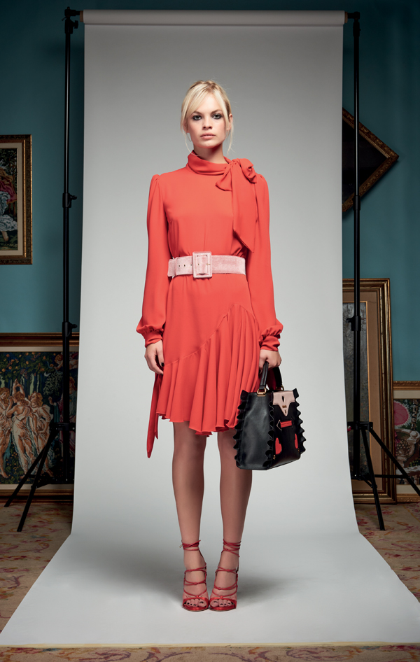 Vestito con fiocco sul collo Denny Rose