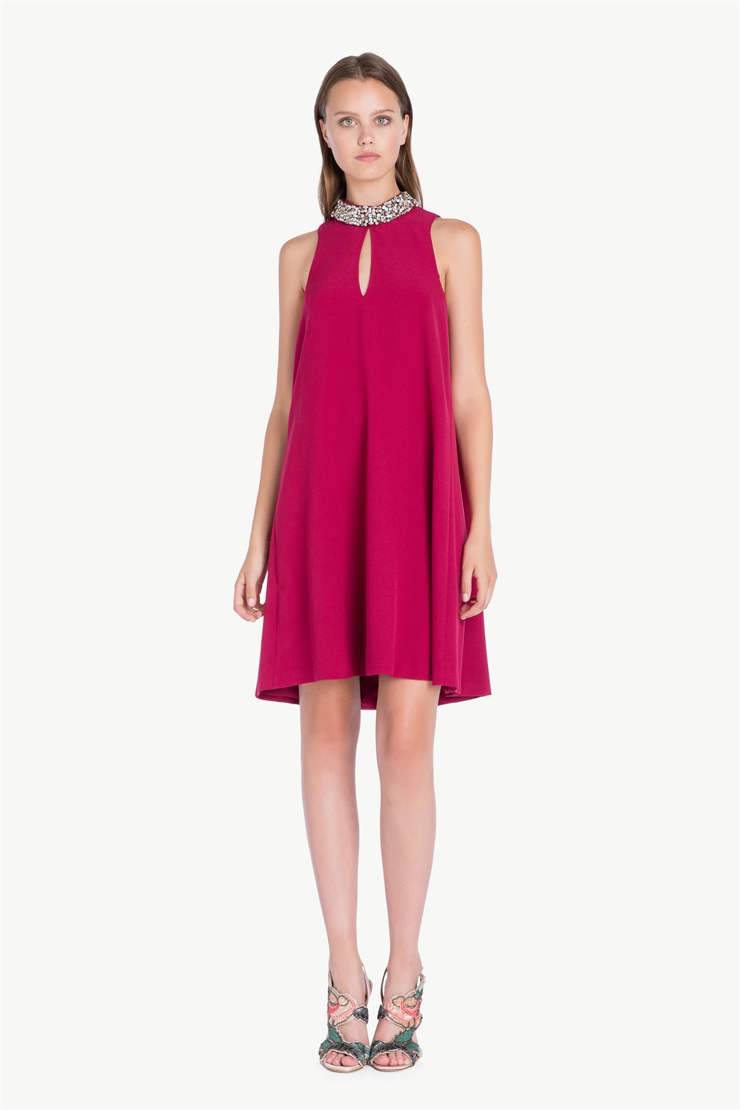 Vestito corto da cerimonia Twin Set inverno 2018 prezzo 198 euro