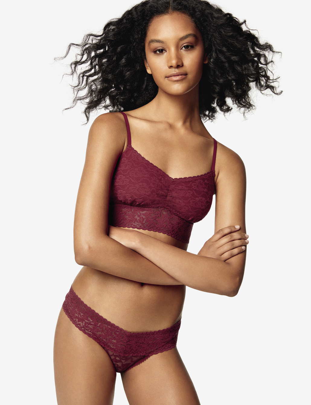 reggiseno top e slip in pizzo Benetton