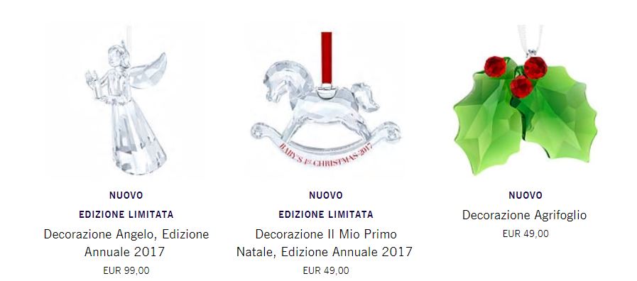 Decorazioni di Natale da appendere Swarovski