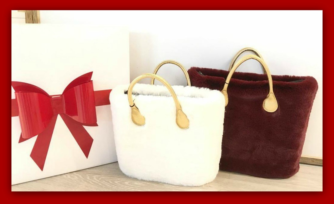 O Bag Christmas Collection 2017 Fluffy Fur Cover in ecopelliccia