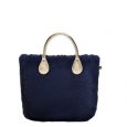 O Bag Mini cover ecopelliccia blu prezzo 148 euro