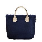 O Bag cover ecopelliccia blu prezzo 159 euro