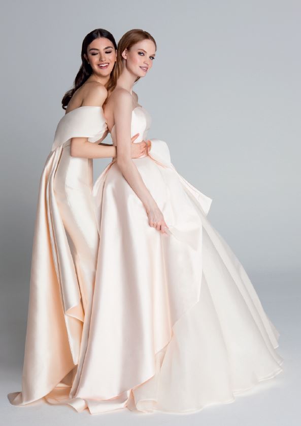 Abiti da sposa in mikado Antonio Riva 2018