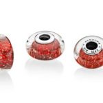 Charm Pandora Vetro di murano rosso con accenti dorati prezzo 39 euro