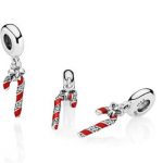 Charm pendente Pandora a forma di bastoncino di zucchero prezzo 35 euro