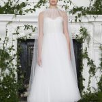Moda Abito da sposa con mantella 2018 Monique Lhuillier