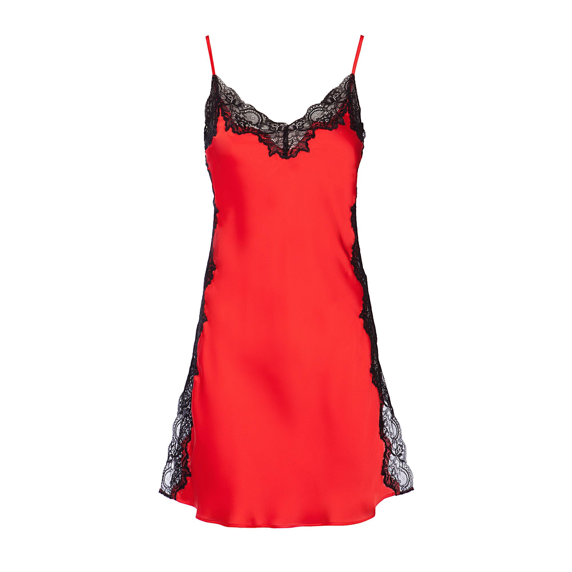 Sottoveste in raso e pizzo Yamamay collezione Natale 2017