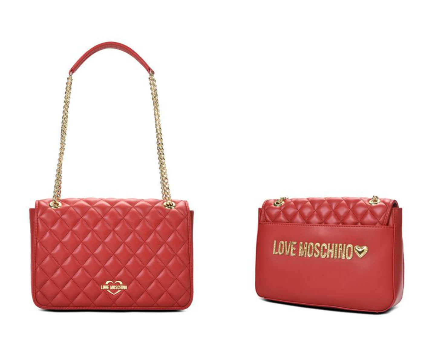 Borsa a spalla trapuntata Love Moschino 2018